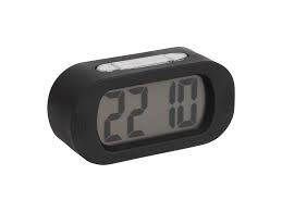 Karlsson Black Gummy Alarm Clock