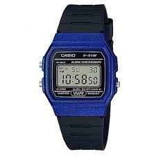 Casio Digital Watch Blue case Black Band