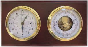 Fischer Mahogany Time & Tide and Barometer Set