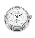 Chrome Nautic Tide Clock 160mm
