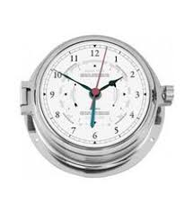 Chrome Nautic Tide Clock 160mm