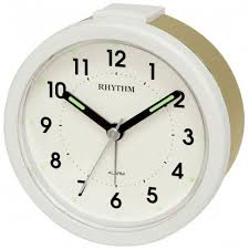 Rhythm Alarm Clock Gold Case