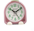 Rhythm Alarm Pink Alarm Clock with feet