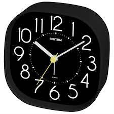 Rhythm Black Alarm Clock 8RE672WR02