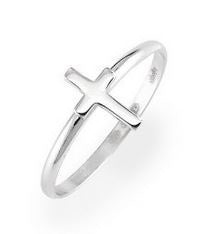 Cross Ring Silver