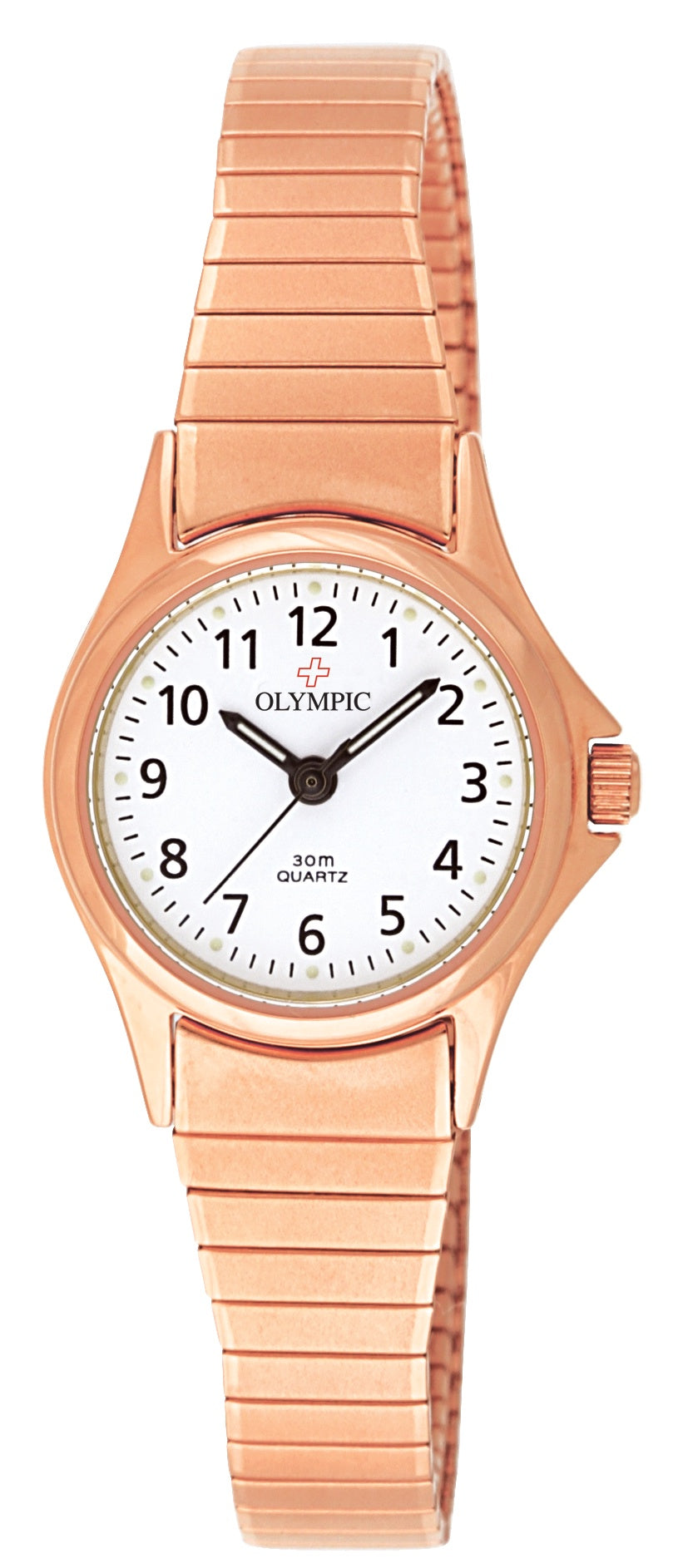 Ladies Olympic Rose Gold Expanding Band Watch
