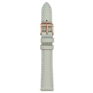 Quick Release Leather Watch Strap - Grey