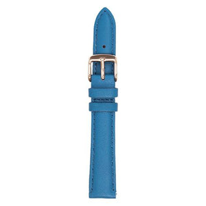 Quick Release Leather Watch Strap - Turquoise