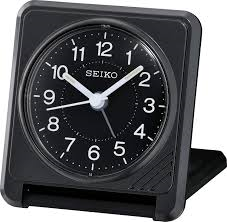 Seiko Black Travel Alarm Clock