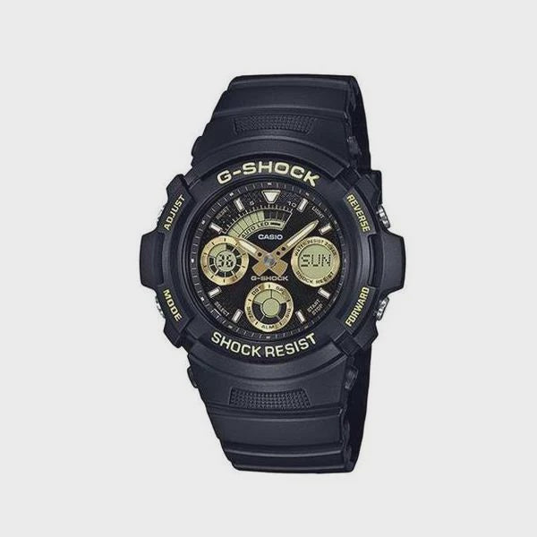 Black and Gold G shock Watch  AW-159GBX-1A