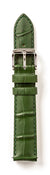 Quick Release Leather Watch Strap - Green