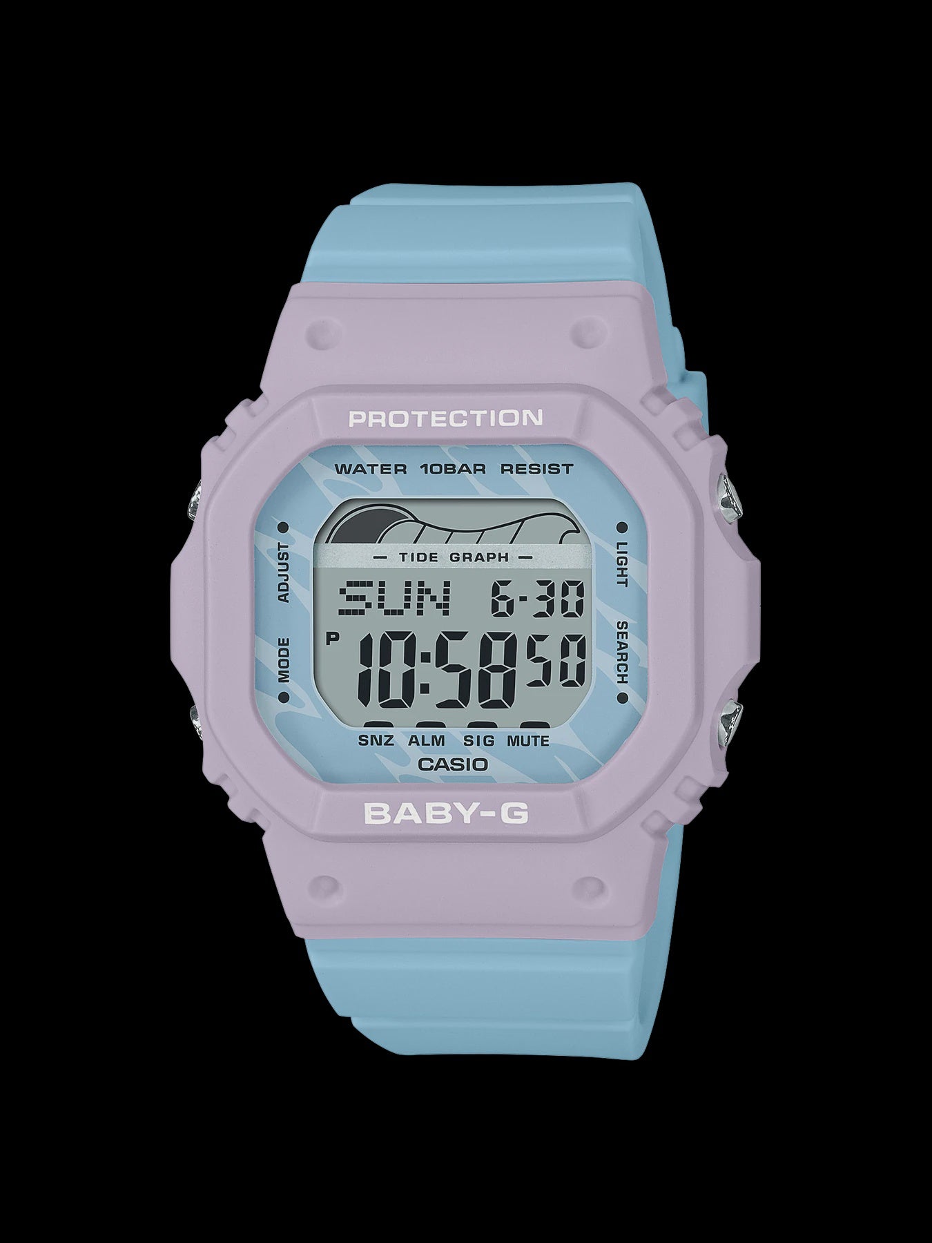 Blue/Pink Tide Baby G Watch BLX-565-2D