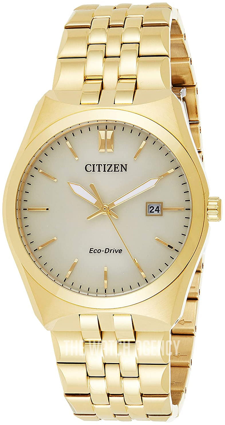 Gents Gold Coloured Citizen Eco Drive Watch