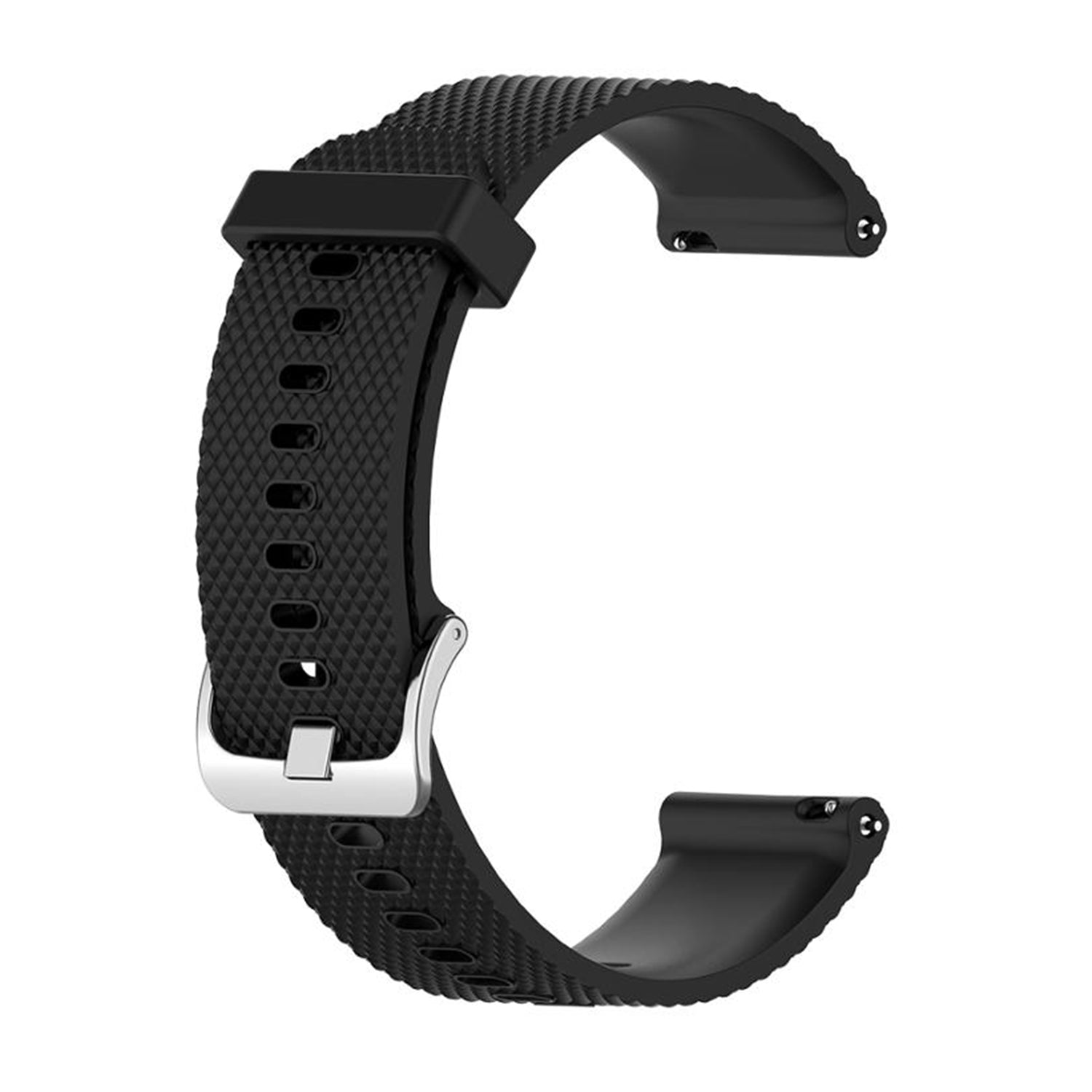 20mm Silicone Band Black - Samsung, Garmin