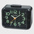 Rhythm Black Alarm Clock CRA839WR02