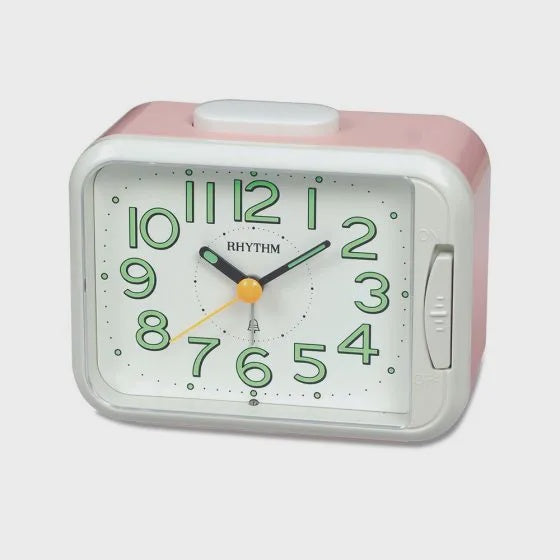 Rhythm Pink Alarm Clock CRA839WR13