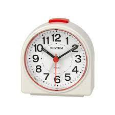 Rhythm Red & White Alarm Clock CRE303NR01