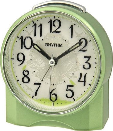 Rhythm Green Tree Dial Alarm Clock CRE305NR05
