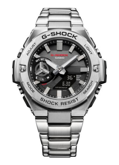 G Steel Bluetooth Solar Stainless Steel G Shock Watch