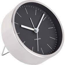 Karlsson Minimal Alarm Clock Black Dial