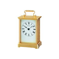 Seiko Gold Colour Alarm Carriage Clock Precision Watch Company