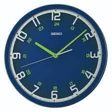Blue Seiko 24 hour Wall Clock