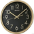 Seiko Black Dial/Gold Case Wall Clock