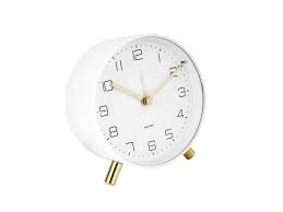 Karlsson Lofty White Alarm Clock