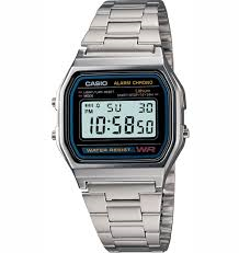 Casio Stainless Steel Digital Watch A158