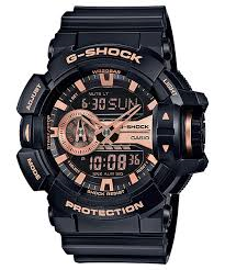 Casio G Shock Black and Rose Gold Rotary Watch