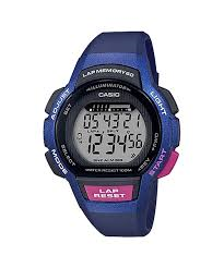 Casio Digital Steptracker Blue Resin Watch
