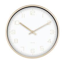 Karlsson Gold Elegance White Dial Wall Clock