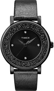 Ladies Crystal Opulence with Swarovski Crystals 38mm Leather Strap Watch