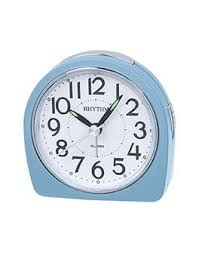 Alarm Clock Rhythm round top Blue Case