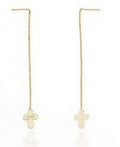 Thread Cross Earrings