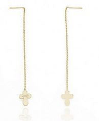 Thread Cross Earrings