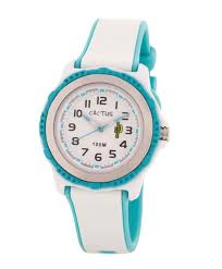 Cactus Blue and White Watch CAC-78-M11