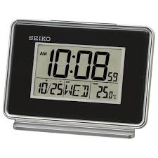 Seiko Alarm Clock Black Dual Alarm