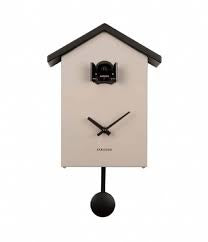 Karlsson Cuckoo Traditional Wall/Table clock Grey